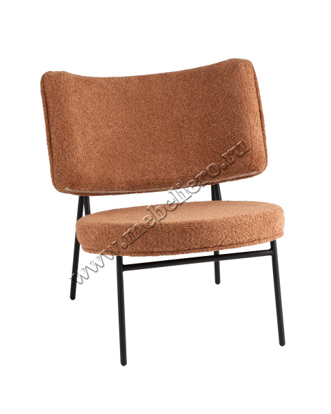 Кресло District Lounge букле (терракотовый)