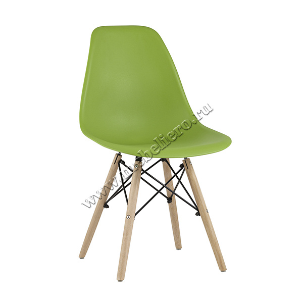 Зеленый Стул Eames Style DSW  (разборный каркас)