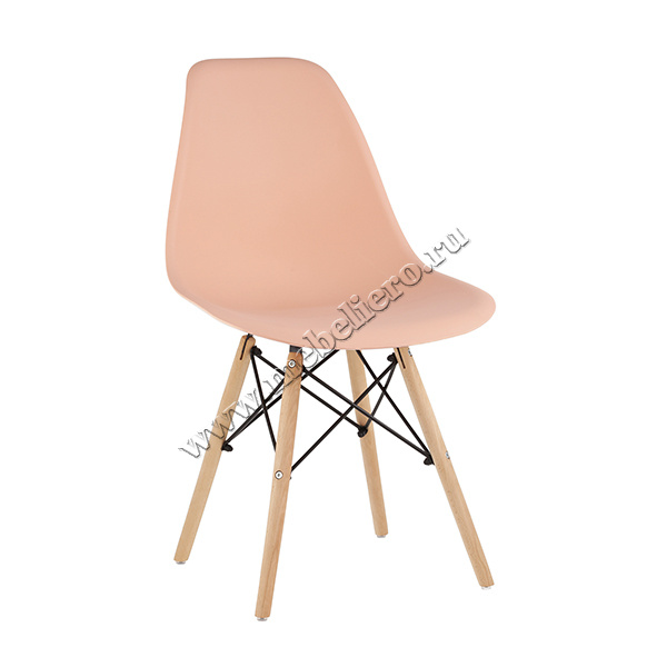 Персиковый Стул Eames Style DSW  (разборный каркас)